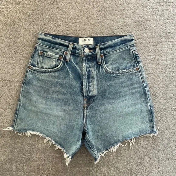 Agolde Riley Denim Short - Picture 1 of 4